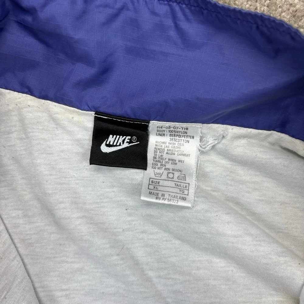 Vintage 90s Nike Big Swoosh Windbreaker Jacket XL
